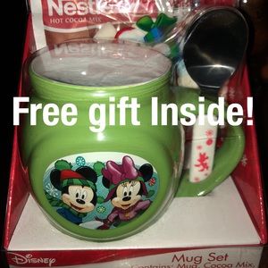 DISNEY MUG&SPOON & hot cocoa